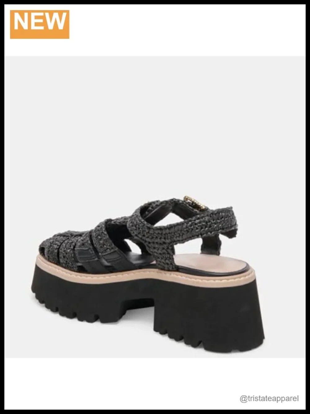 Raffia Platform Fisherman Sandals Women Woven Buckle Summer Beach